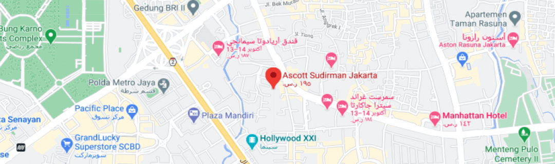 خارطةشقق فندقية أسكوت سوديرمان جاكرتا Ascott Sudirman Jakarta