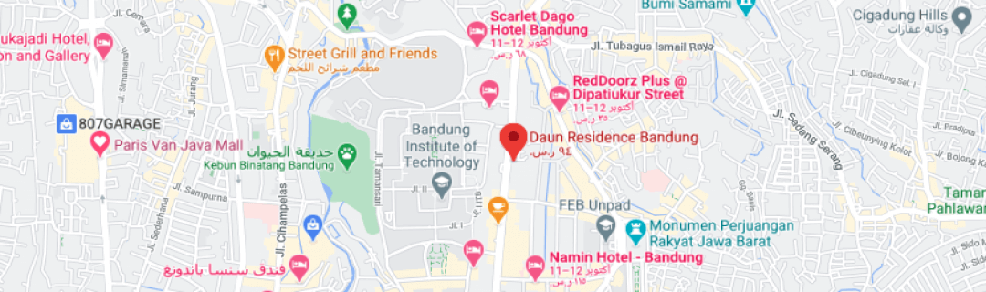 خارطةشقق فندقية داون ريزيدنس Daun Residence Bandung