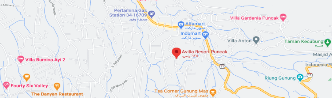 خارطةفلل  آفيلا - Avilla Resort Puncak