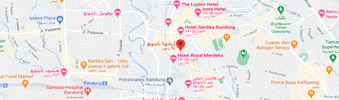 خارطةفندق أريادوتا باندونغ Aryaduta Hotel