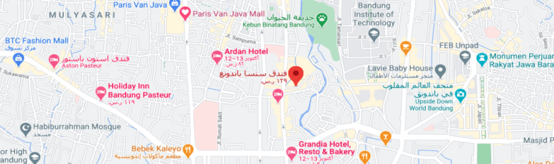 خارطةفندق سنسا باندونق Sensa Hotel Bandung