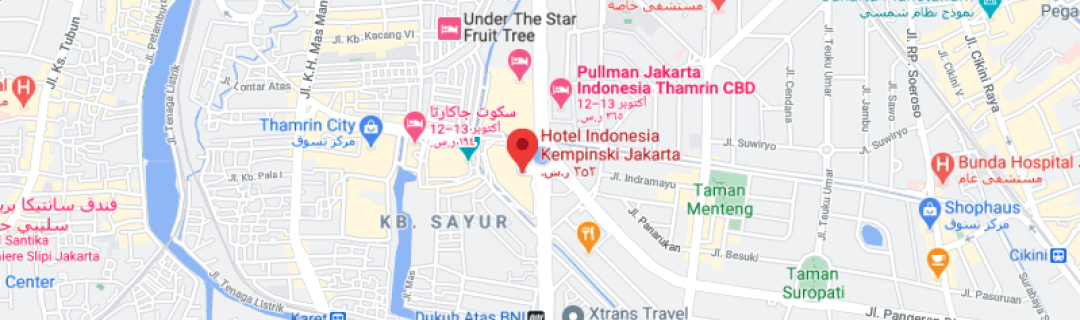 خارطةفندق فندق إندونيسيا كمبينسكي Hotel Indonesia Kempinski Jakarta جاكرتا