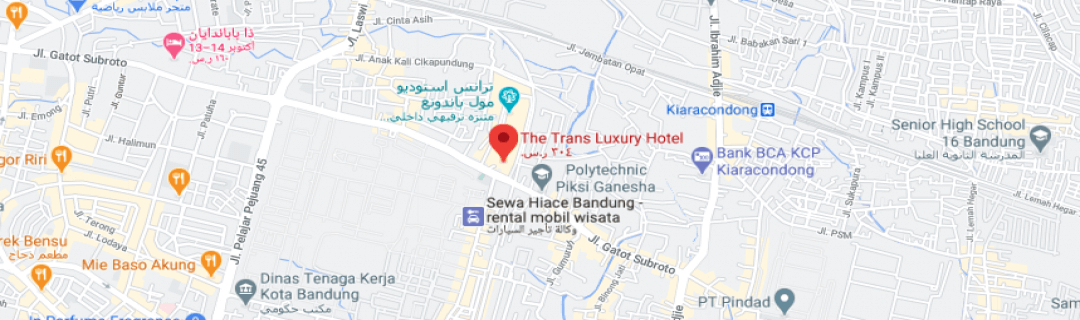 خارطةفندق فندق ذه ترانس لوكسري باندونغ The Trans Luxury Hotel