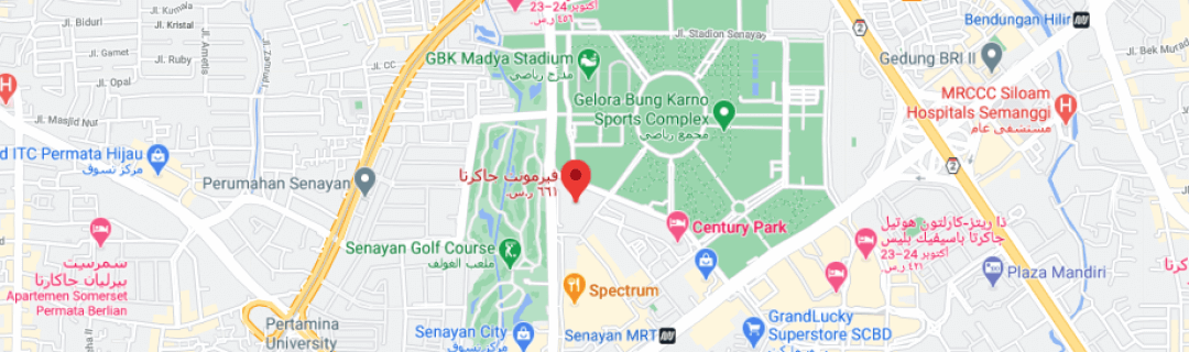 خارطةفندق فيرمونت جاكرتا Hotel Fairmont Jakarta