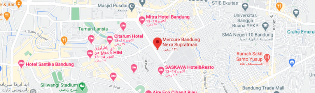 خارطةميركيور باندونق نكسا سوبرتمان Mercure Bandung Nexa Supratman