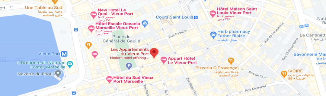 خارطةشقق ليه دو فيو بورت Les Appartements du Vieux