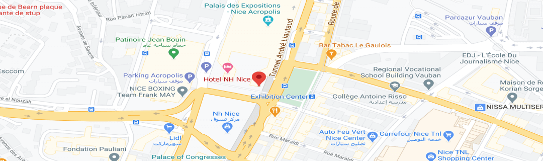 خارطةفندق إن إتش نيس NH Nice