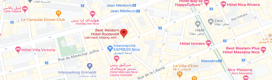 خارطةفندق بست وسترن Best Western Premier