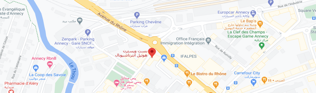 خارطةفندق بست وسترن إنترناشونال Best Western Hotel International