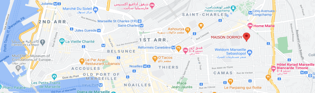 خارطةفندق ميسون  دورموي Maison Dormoy