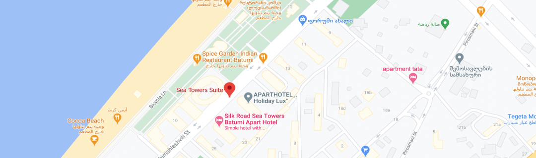 خارطةفندق برج البحر Hotel Sea Towers