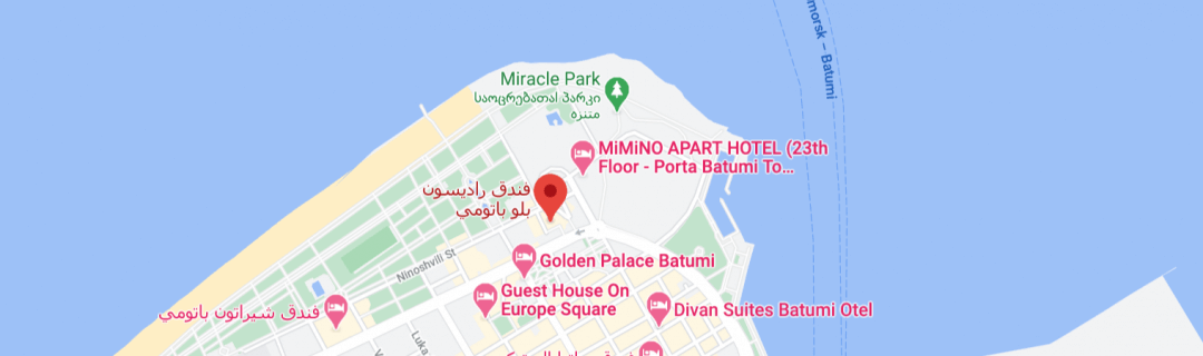 خارطةفندق راديسون بلو باتومي  Radisson Blu Hotel Batumi