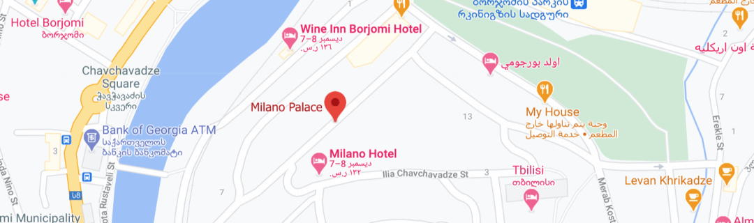 خارطةفندق قصر ميلانو بورجومي Milano Palace Borjomi