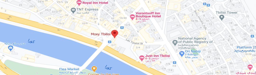 خارطةموكسي تبليسي باي ماريوت Moxy Tbilisi by Marriott