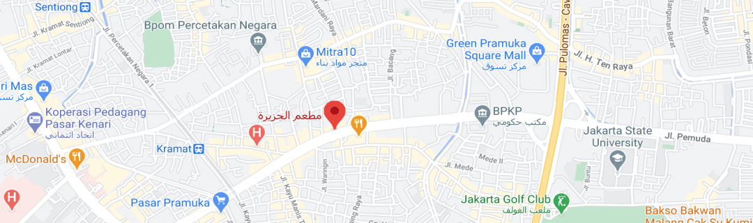 خريطةمطعم الجزيرة - Sentral Al Jazeerah Restaurant & Cafe